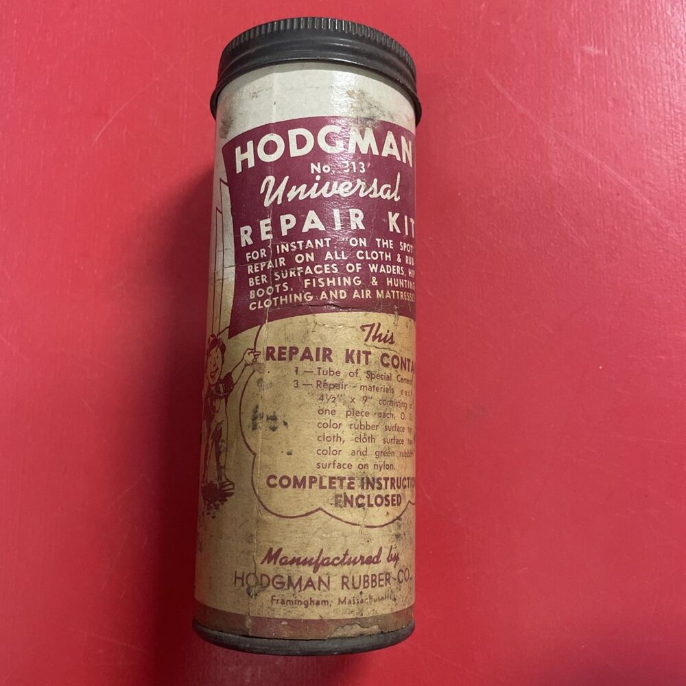 VINTAGE HODGMAN NO. 313 UNIVERSAL TIRE AND TUBE PATCH REPAIR KIT